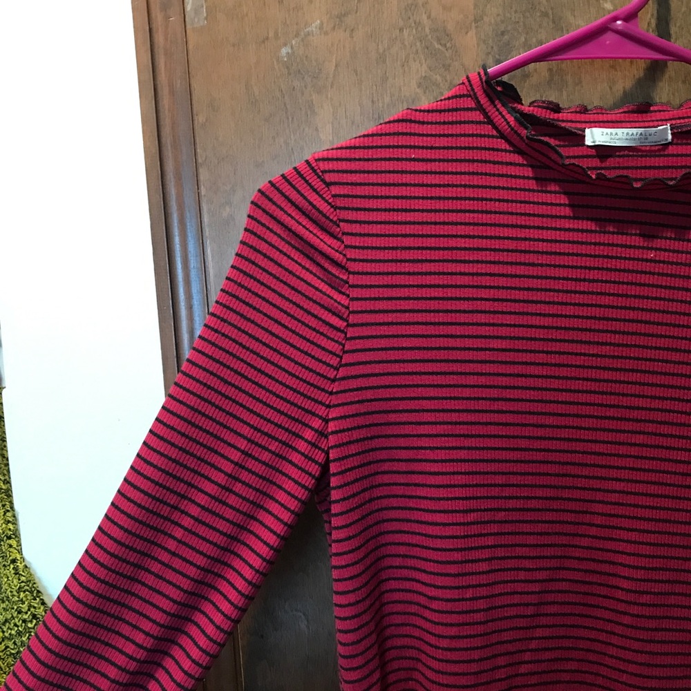 Zara striped turtleneck